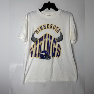 Vintage Minnesota Vikings Men XL Short Sleeve T-Shirt 100% cotton
